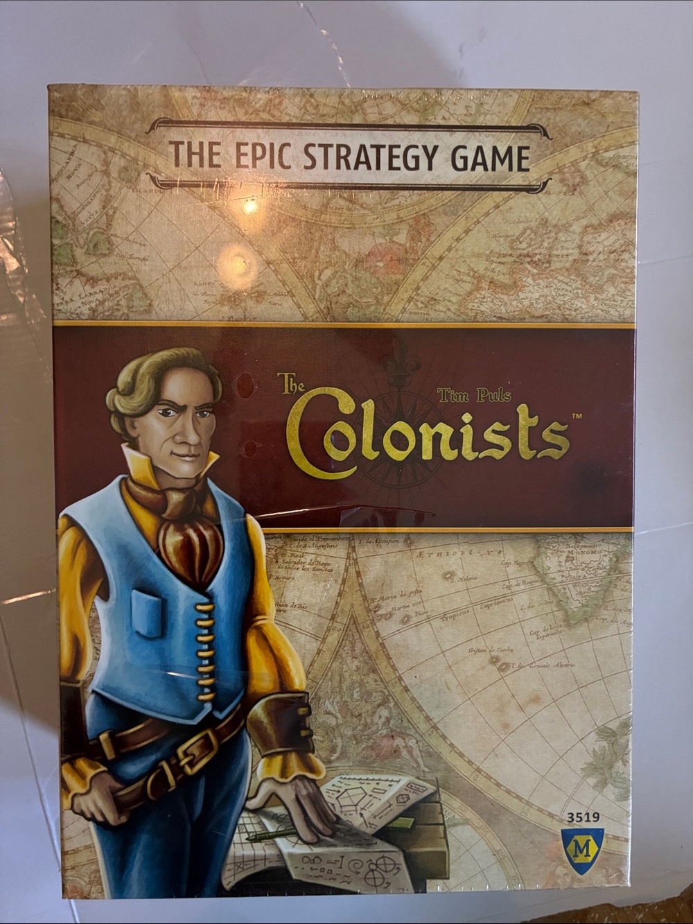 The Colonists Strategy Board Game - Blue & Brown Edition